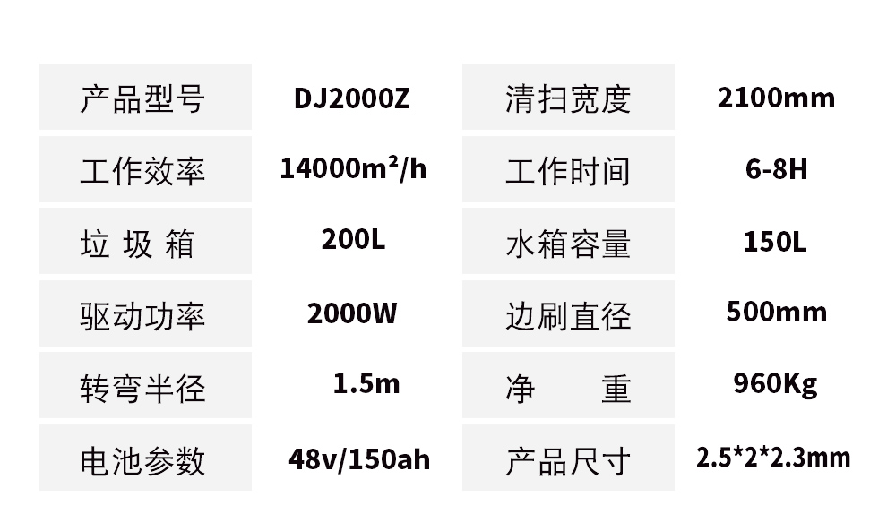 DJ2000Z駕駛式掃地機(jī)  電動(dòng)清掃車(chē)價(jià)格